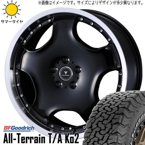 ハイエース 215/65R16 BFグッドリッチ オールテレーン KO2 アセット D1 16インチ 6.5J +38 6H139.7P サマータイヤ ホイール 4本SET