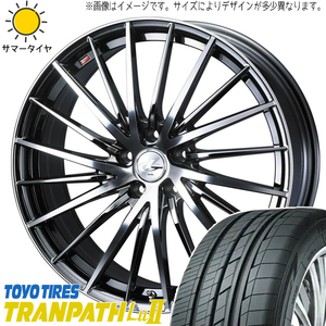 エスティマ フーガ CX-30 225/45R19 TOYO トランパス Lu2 レオニス FR 19インチ 8.0J +45 5H114.3P サマータイヤ ホイール 4本SET