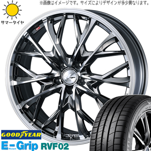 アクア 205/55R16 グッドイヤー RVF02 レオニス MV 16インチ 6.0J +42 4H100P サマータイヤ ホイール 4本SET