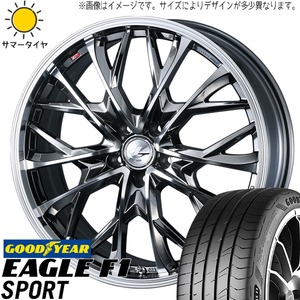 カムリ クラウン 225/45R18 グッドイヤー F1 SPORT レオニス MV 18インチ 7.0J +38 5H114.3P サマータイヤ ホイール 4本SET