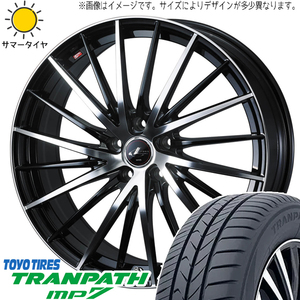 カローラクロス 215/60R17 トーヨータイヤ トランパス MP7 レオニス FR 17インチ 7.0J +40 5H114.3P サマータイヤ ホイール 4本SET