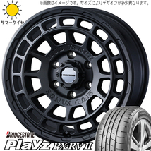 60系 プリウス 195/60R17 ブリヂストン プレイズ PX-RV2 マッドヴァンスX 17インチ 7.0J +38 5H114.3P サマータイヤ ホイール 4本SET_画像1