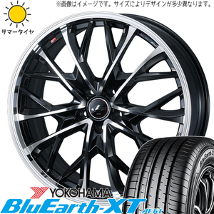 カムリ クラウン ジオ 215/60R16 Y/H ブルーアース-XT AE61 レオニス MV 16インチ 6.5J +40 5H114.3P サマータイヤ ホイール 4本SET