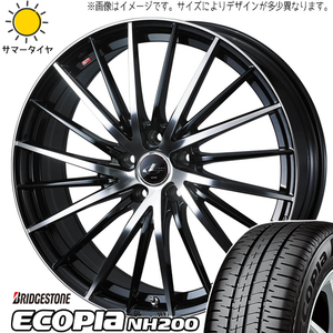 アクア クロスビー スイフト 175/65R15 BS エコピア NH200C レオニス FR 15インチ 5.5J +42 4H100P サマータイヤ ホイール 4本SET