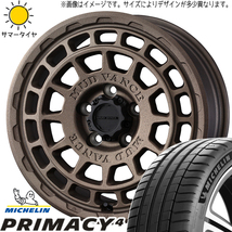 ルミオン シルビア 215/45R17 ミシュラン プライマシー4 マッドヴァンスX 17インチ 7.0J +38 5H114.3P サマータイヤ ホイール 4本SET_画像1