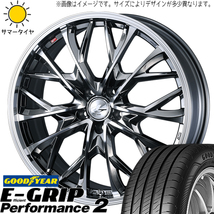 60系 プリウス 215/50R18 グッドイヤー パフォーマンス2 レオニス MV 18インチ 7.0J +38 5H114.3P サマータイヤ ホイール 4本SET_画像1