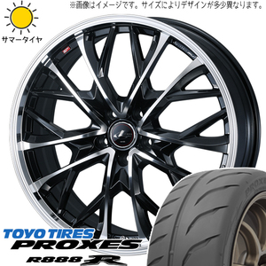 ホンダ ジェイド 235/35R19 トーヨータイヤ プロクセス R888R レオニス MV 19インチ 8.0J +45 5H114.3P サマータイヤ ホイール 4本SET