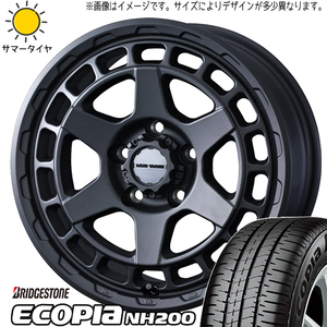 タフト リフトアップ 175/65R15 ブリヂストン エコピア NH200C マッドヴァンスX 15インチ 4.5J +45 4H100P サマータイヤ ホイール 4本SET