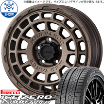 アルファード 225/60R17 ピレリ アイスゼロ アシンメトリコ MVX 17インチ 7.0J +38 5H114.3P スタッドレスタイヤ ホイール 4本SET_画像1