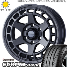 タント NBOX サクラ 155/65R14 ブリヂストン エコピア NH200C マッドヴァンスX 14インチ 4.5J +45 4H100P サマータイヤ ホイール 4本SET_画像1