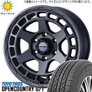 ハイエース 215/65R16 TOYO オープンカントリー U/T マッドヴァンスX 16インチ 6.5J +38 6H139.7P サマータイヤ ホイール 4本SET