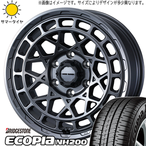 ソリオ デリカD:2 165/70R14 ブリヂストン エコピア NH200C マッドヴァンスX 14インチ 4.5J +45 4H100P サマータイヤ ホイール 4本SET