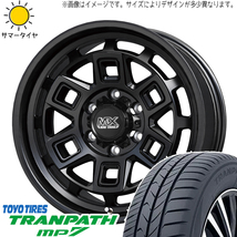 ハスラー キャスト フレア 165/60R15 TOYO トランパス MP7 マッドクロス 15インチ 4.5J +45 4H100P サマータイヤ ホイール 4本SET_画像1