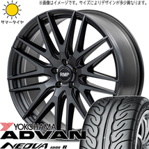 ルミオン セレナ シビック 215/40R18 Y/H アドバン ネオバ AD08R MID RMP 029F 18インチ 7.0J +47 5H114.3P サマータイヤ ホイール 4本SET_画像1