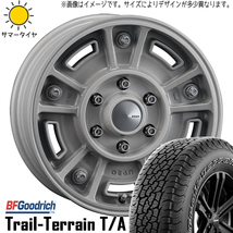 スズキ ジムニーシエラ 225/75R16 BFグッドリッチ DEAN BJ MEXICAN 16インチ 6.0J -5 5H139.7P サマータイヤ ホイール 4本SET_画像1