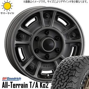 スズキ ジムニーシエラ 225/70R16 BFグッドリッチ KO2 DEAN BJ MEXICAN 16インチ 6.0J -5 5H139.7P サマータイヤ ホイール 4本SET