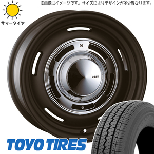 ライトエース タウンエース 165/80R14 97/95N TOYO V02E クロスカントリー 14インチ 5.0J +47 5H114.3P サマータイヤ ホイール 4本SET