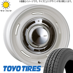 NV200 デリカD3 165/80R14 97/95N トーヨータイヤ V02E クロスカントリー 14インチ 5.0J +43 4H114.3P サマータイヤ ホイール 4本SET