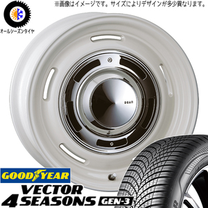 XV フォレスター SH系 215/65R16 グッドイヤー ベクター GEN3 DEAN CC 16インチ 6.5J +43 5H100P オールシーズンタイヤ ホイール 4本SET