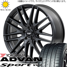 アルファード CX-30 245/35R20 ヨコハマタイヤ アドバン V107 MID RMP 029F 20インチ 8.5J +45 5H114.3P サマータイヤ ホイール 4本SET_画像1