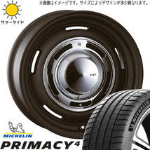 プリウス 195/55R16 ミシュラン プライマシー4 クロスカントリー 16インチ 6.5J +43 5H100P サマータイヤ ホイール 4本SET_画像1