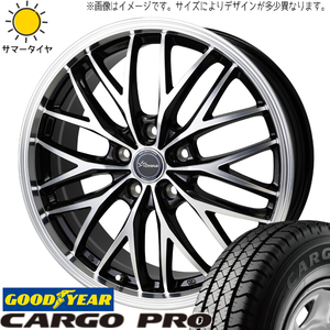 サクシード 155/80R14 6PR グッドイヤー カーゴプロ クロノス CH-113 14インチ 5.0J +38 4H100P サマータイヤ ホイール 4本SET