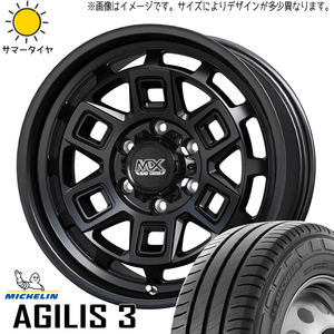 ハイエース 215/65R16 109/107 ミシュラン アジリス3 マッドクロス 16インチ 6.5J +38 6H139.7P サマータイヤ ホイール 4本SET