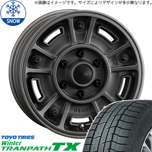 ハイエース 215/70R16 トーヨータイヤ トランパス TX DEAN BJ MEXICAN 16インチ 6.5J +38 6H139.7P スタッドレスタイヤ ホイール 4本SET