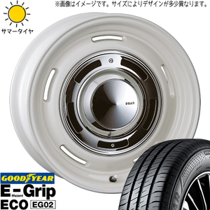 ウィッシュ 195/60R16 グッドイヤー EG02 クロスカントリー 16インチ 6.5J +43 5H100P サマータイヤ ホイール 4本SET