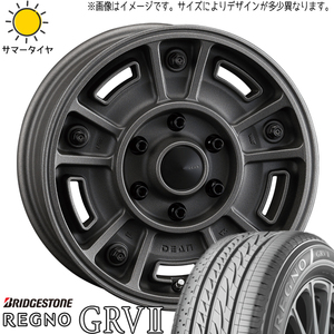 ハイエース 215/65R16 ブリヂストン レグノ GRV2 DEAN BJ MEXICAN 16インチ 6.5J +38 6H139.7P サマータイヤ ホイール 4本SET