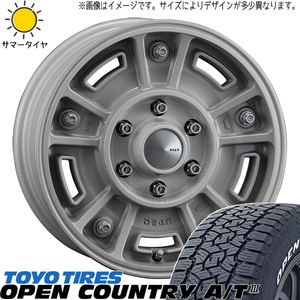 ハイエース 215/70R16 TOYO オープンカントリー A/T3 DEAN BJ MEXICAN 16インチ 6.5J +38 6H139.7P サマータイヤ ホイール 4本SET