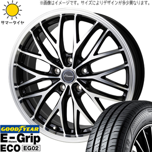 シエンタ 5穴車 185/60R15 グッドイヤー EG02 クロノス CH-113 15インチ 6.0J +43 5H100P サマータイヤ ホイール 4本SET