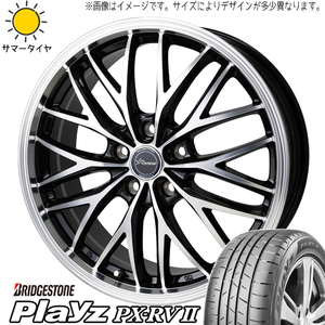 プリウス インプレッサ 195/65R15 BS プレイズ PX-RV2 クロノス CH-113 15インチ 6.0J +43 5H100P サマータイヤ ホイール 4本SET