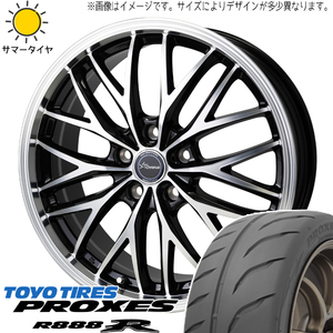 86 プリウス レガシィ BRZ 215/45R17 TOYO プロクセス R888R クロノス CH-113 17インチ 7.0J +47 5H100P サマータイヤ ホイール 4本SET