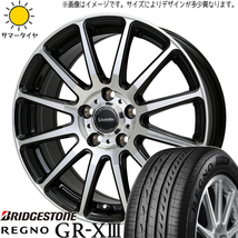 日産 オーラ 195/65R15 ブリヂストン REGNO GRX3 ヴァレット グリッター 15インチ 5.5J +45 4H100P サマータイヤ ホイール 4本SET_画像1