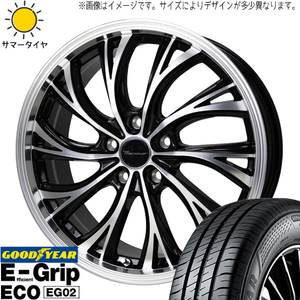 86 プリウス レガシィ BRZ 215/45R17 グッドイヤー EG02 プレシャス HS-2 17インチ 7.0J +48 5H100P サマータイヤ ホイール 4本SET