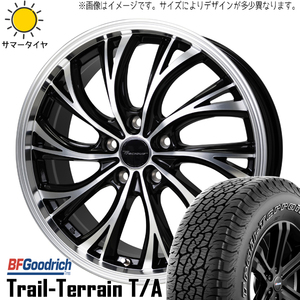 RAV4 CX CR-V 225/65R17 BFグッドリッチ トレイルテレーン プレシャス HS-2 17インチ 7.0J +48 5H114.3P サマータイヤ ホイール 4本SET