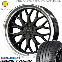 アウトランダー デリカ 225/55R18 ファルケン FK520 ヴェネルディ ルガーノ 18インチ 7.5J +40 5H114.3P サマータイヤ ホイール 4本SET_画像1