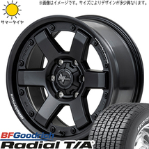 スズキ ジムニーシエラ 215/70R15 BFグッドリッチ ラジアル MID M6 CARBINE 15インチ 6.0J ±0 5H139.7P サマータイヤ ホイール 4本SET_画像1