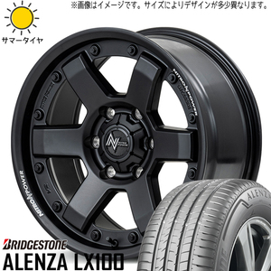 ジムニー AZ175/80R16 ブリヂストン アレンザ LX100 MID M6 CARBINE 16インチ 5.5J +20 5H139.7P サマータイヤ ホイール 4本SET