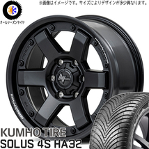 アルファード 215/65R16 クムホ HA32 MID M6 CARBINE 16インチ 7.0J +40 5H114.3P オールシーズンタイヤ ホイール 4本SET_画像1