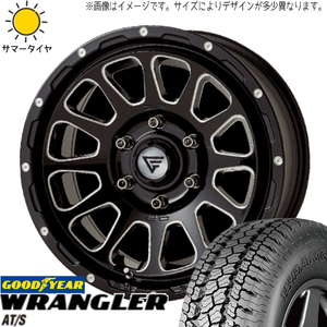 スズキ ジムニーシエラ 215/70R16 GY ラングラー A/T-S デルタフォース 16インチ 6.0J -5 5H139.7P サマータイヤ ホイール 4本SET