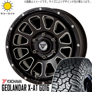 スズキ ジムニーシエラ 225/75R16 Y/H ジオランダー X-AT G016 デルタフォース 16インチ 6.0J -5 5H139.7P サマータイヤ ホイール 4本SET