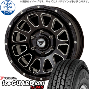 スズキ ジムニーシエラ 225/70R16 Y/H アイスガード91 デルタフォース 16インチ 6.0J -5 5H139.7P スタッドレスタイヤ ホイール 4本SET