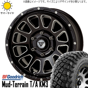 デリカ RAV4 CX 235/70R16 BFグッドリッチ マッドテレーン KM3 デルタフォース 16インチ 7.0J +35 5H114.3P サマータイヤ ホイール 4本SET