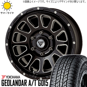 ハイエース 215/65R16 ヨコハマタイヤ ジオランダー A/T G015 デルタフォース 16インチ 7.0J +38 6H139.7P サマータイヤ ホイール 4本SET