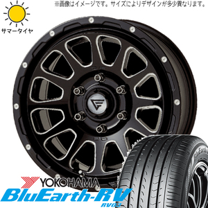 ハイエース 215/65R16 ヨコハマタイヤ ブルーアース RV RV03 デルタフォース 16インチ 7.0J +38 6H139.7P サマータイヤ ホイール 4本SET