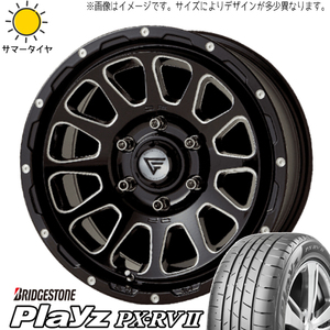 パジェロミニ キックス 195/65R16 BS プレイズ PX-RV2 デルタフォース 16インチ 7.0J +38 5H114.3P サマータイヤ ホイール 4本SET