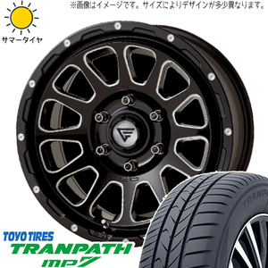 アルファード 215/65R16 トーヨータイヤ トランパス MP7 デルタフォース 16インチ 7.0J +35 5H114.3P サマータイヤ ホイール 4本SET