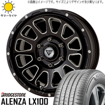 NX ハリアー ヴァンガード 225/65R17 BS アレンザ LX100 デルタフォース 17インチ 8.0J +35 5H114.3P サマータイヤ ホイール 4本SET_画像1